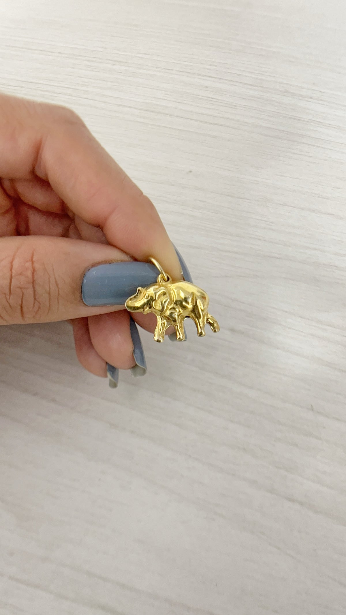 Dije Elefante Plata 925 con Baño de Oro