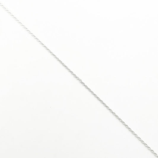 Cadena Tejido Cordón San Francisco Delgada - Plata 925