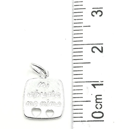 Dije Mi Abuela me Mima 1,2cm - Plata 925