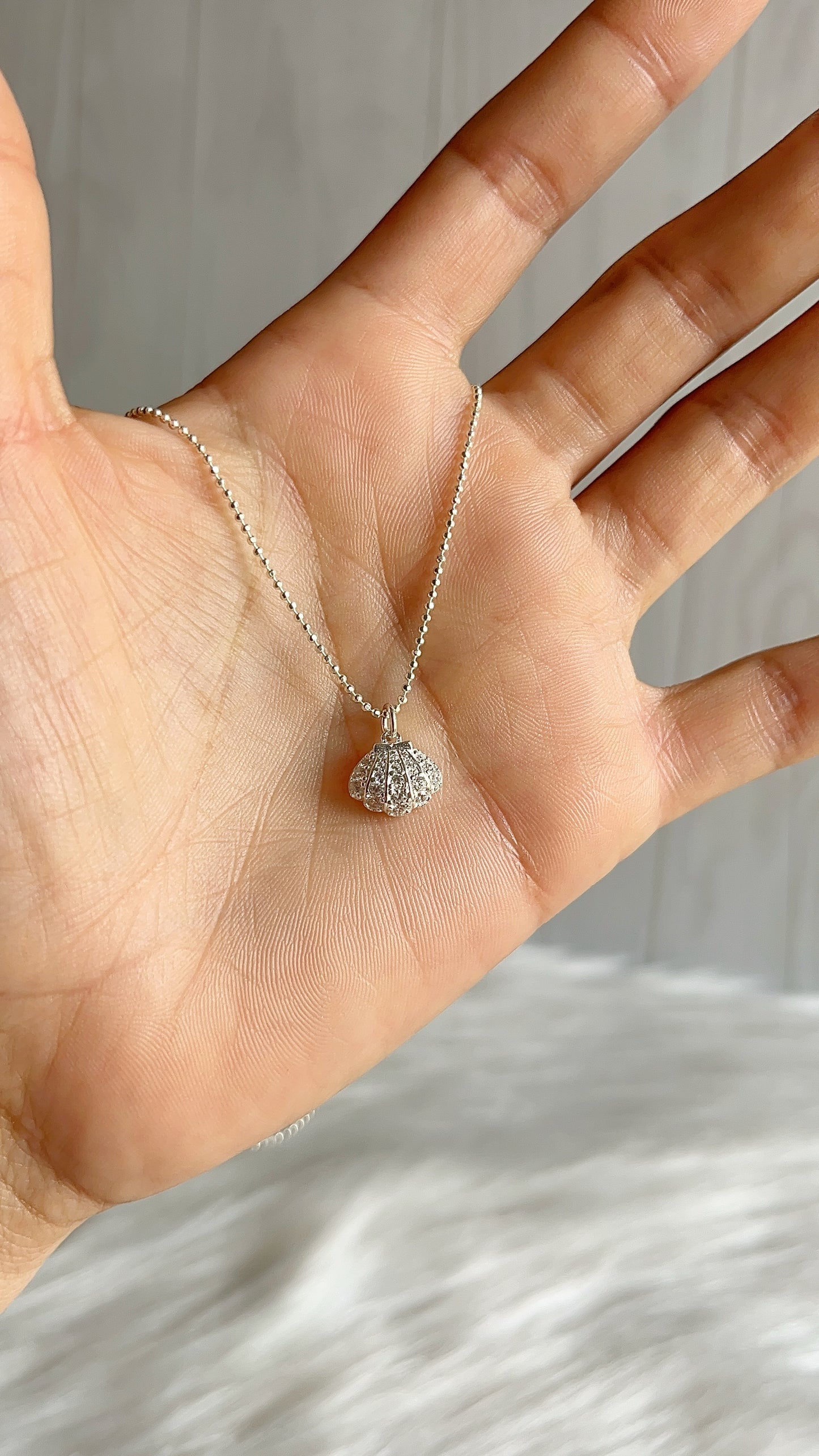 Cadena 40cm con Dije Concha - Plata 925