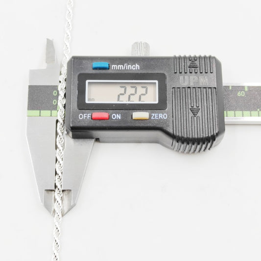 Cadena Tejido Cordón San Francisco 60cm - Plata 925