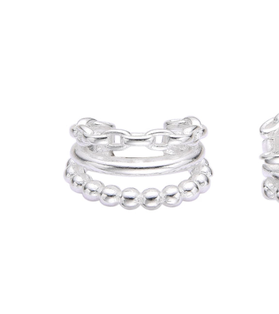 Ear Cuff 3 en 1 Plata 925