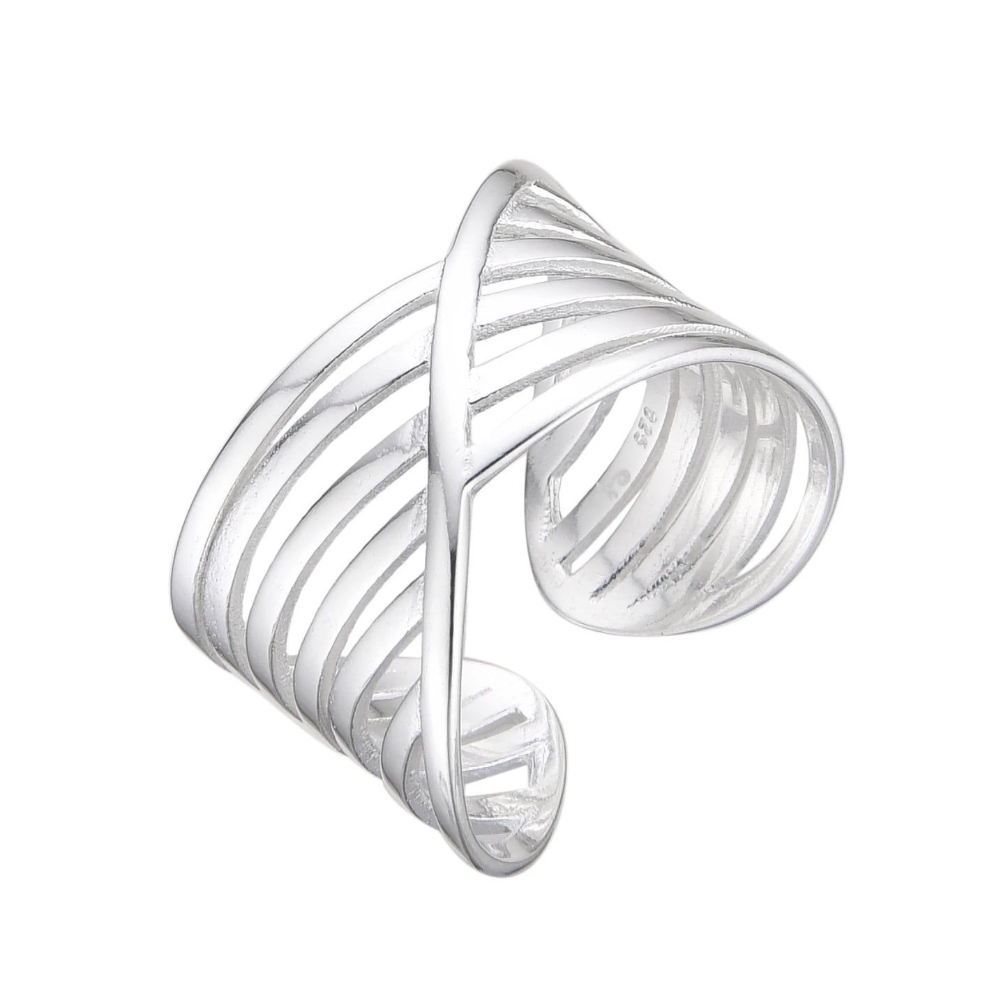 Anillo liso Ajustable Plata 925
