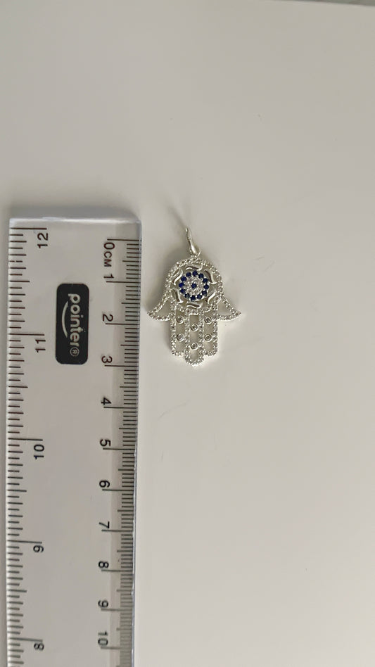 Dije Mano de Fátima 2,5cm - Plata 925