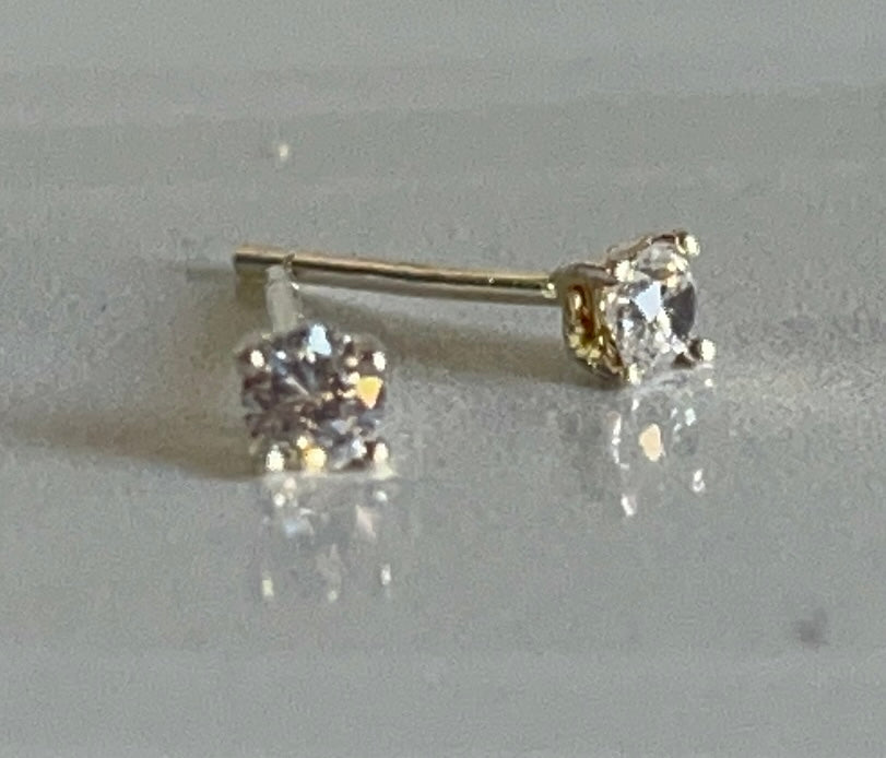 Zarcillos Zircones 3mm