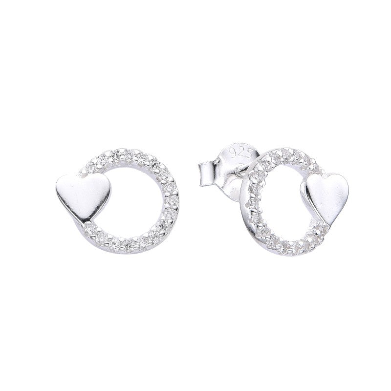 Zarcillos Aros con Corazón