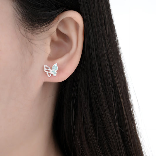 Zarcillos Mariposa - Plata 925