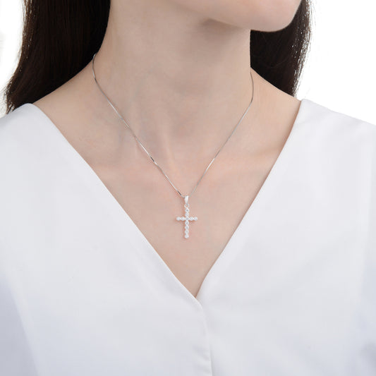 Dije Cruz Puntos de Luz 1,8cm - Plata 925