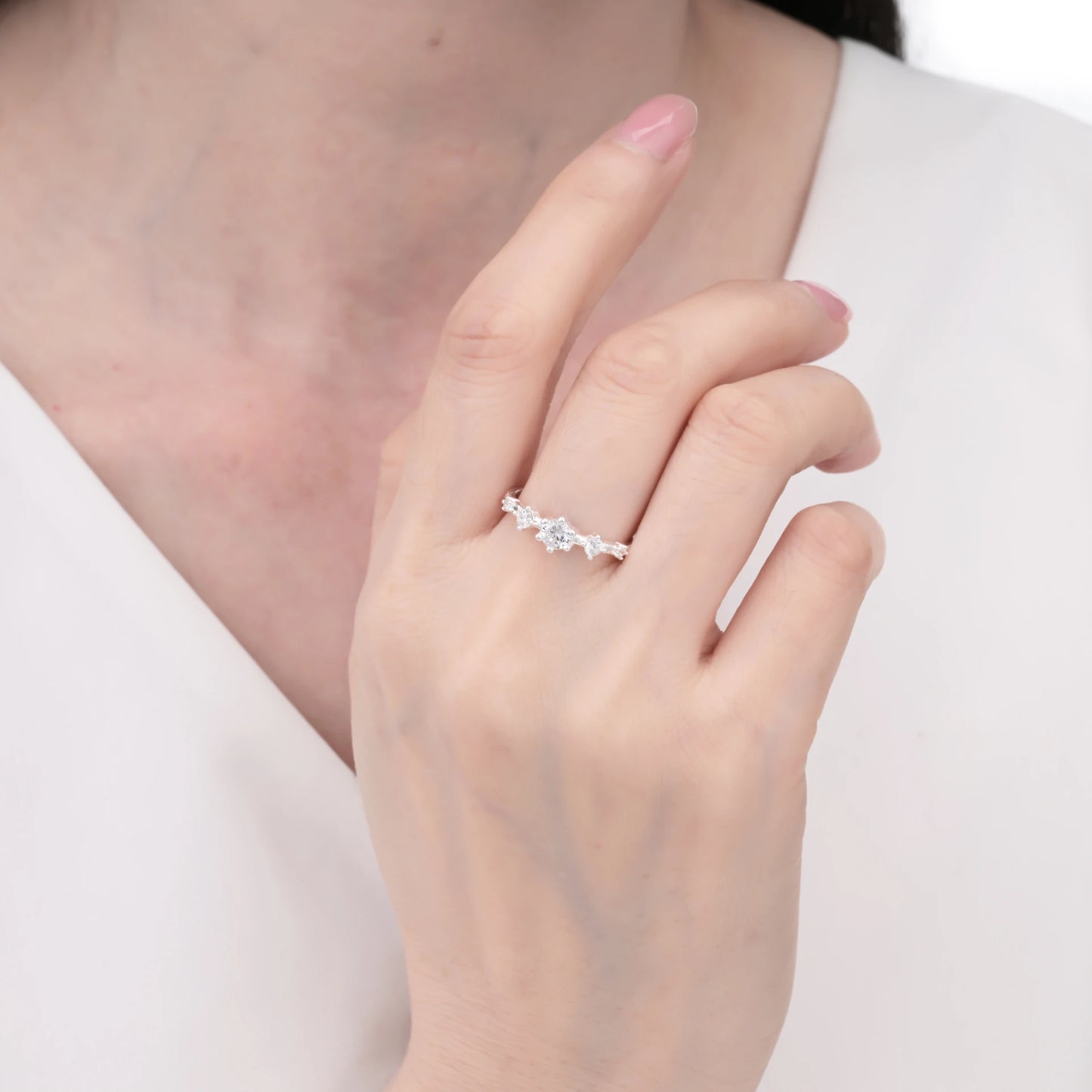 Anillo Cristales - Plata 925