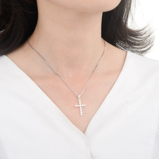 Dije Cruz Puntos de Luz 2,2cm Plata 925