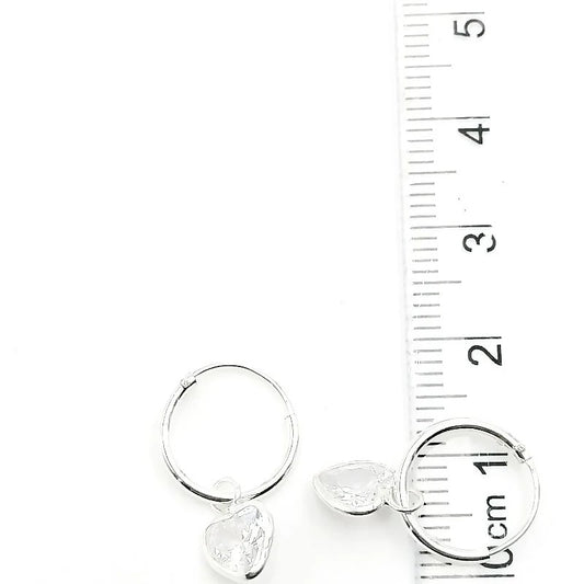 Argollas Dije Corazón - Plata 925