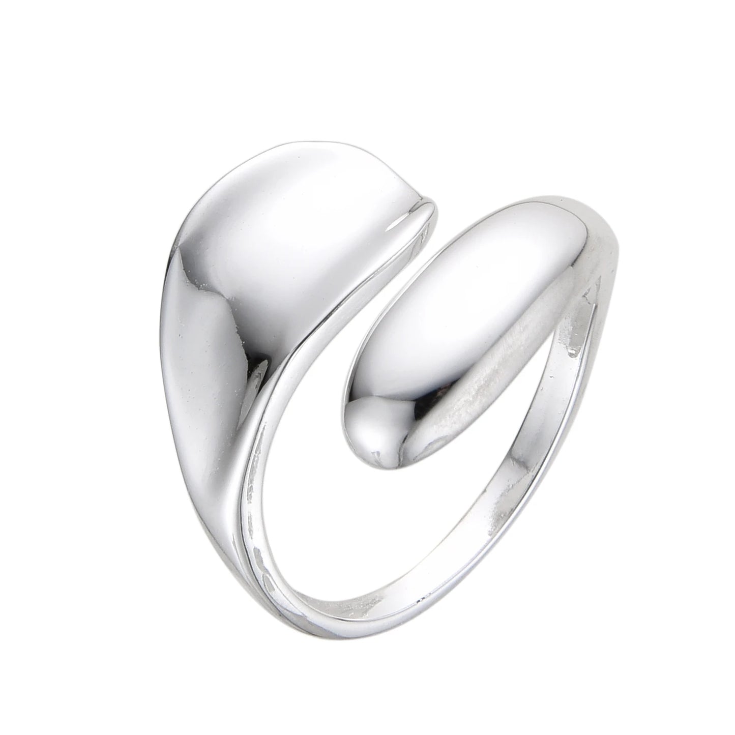 Anillo Liso Ajustable Plata 925