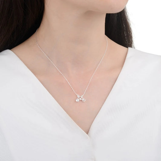 Gargantilla Bicicleta 45cm Ajustable - Plata 925