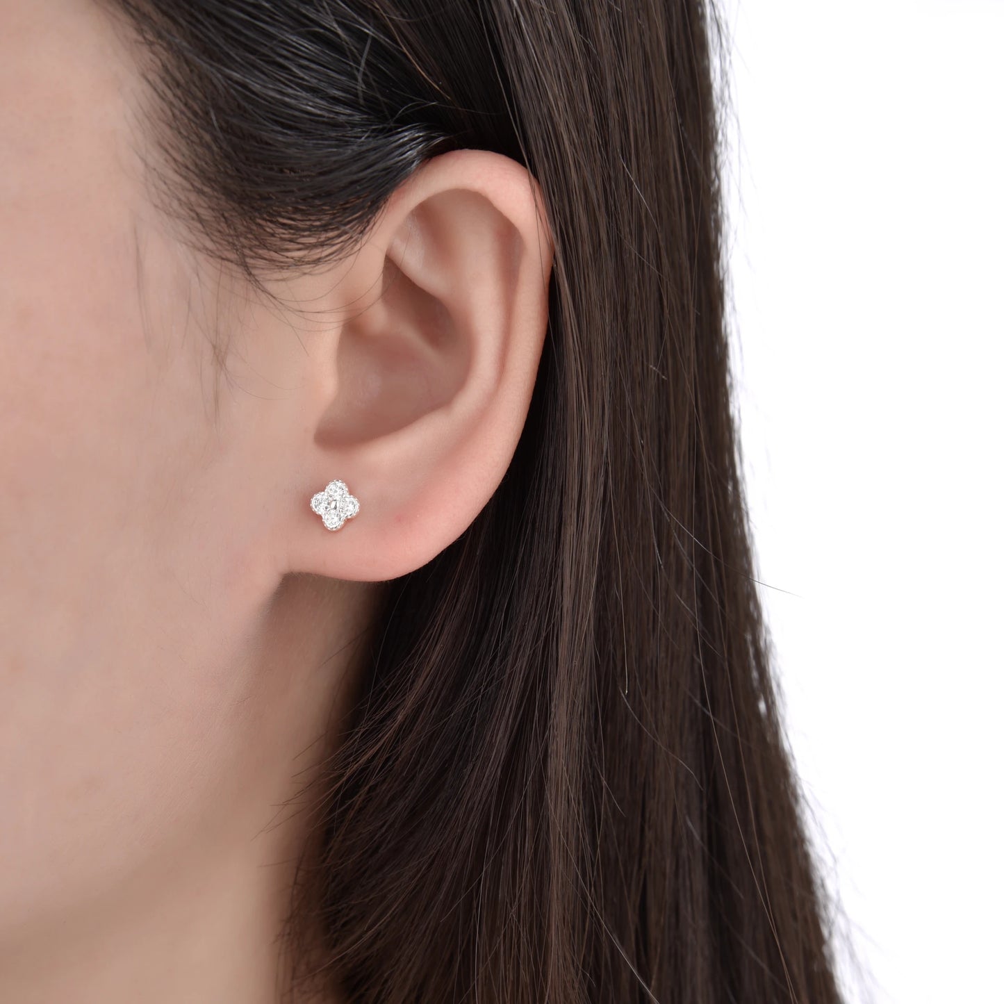 Zarcillos Van Cleef Mini - Plata 925