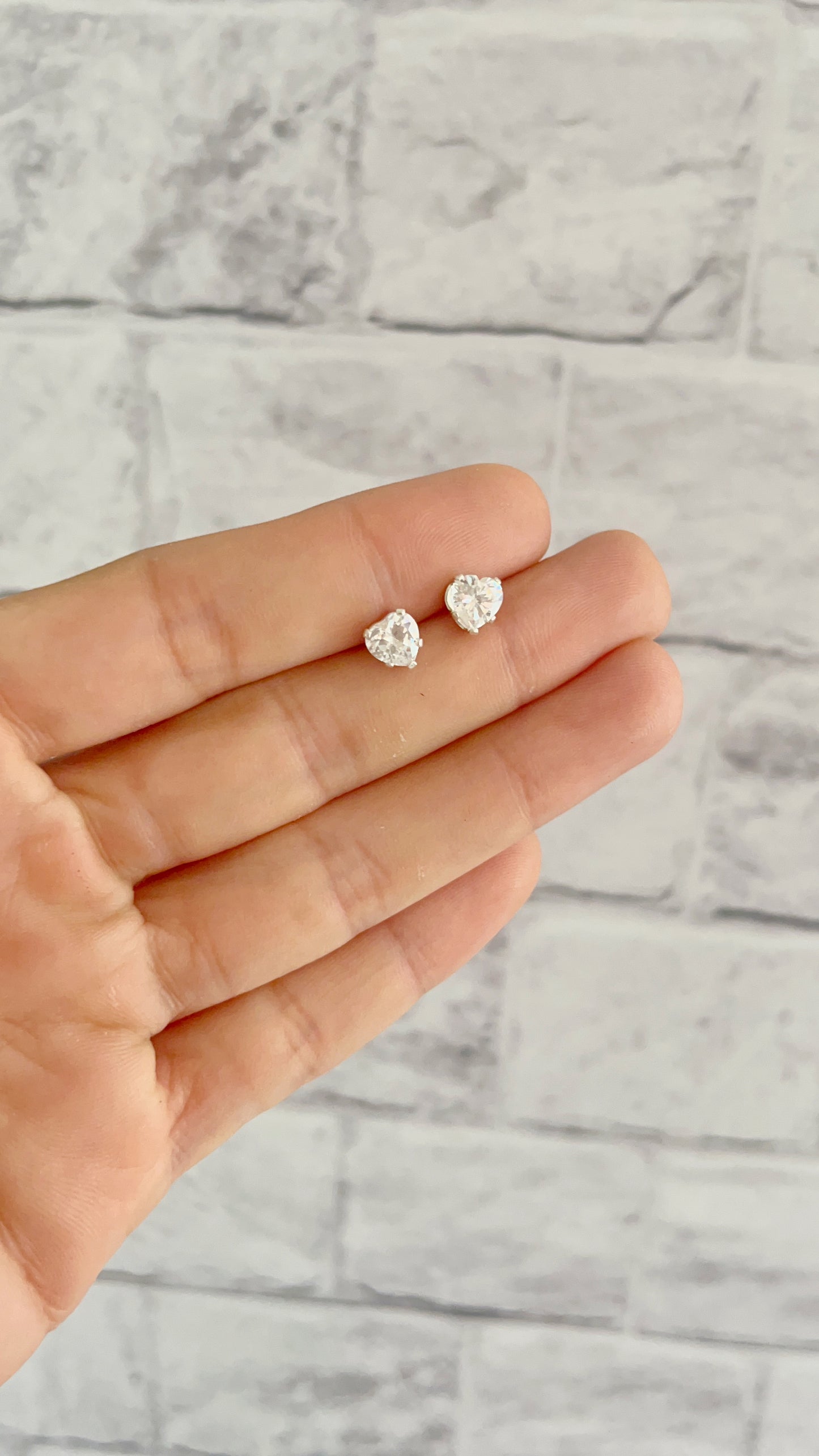 Zarcillos Zircones de Corazon
