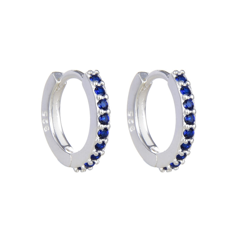 Argollas Cristales Azules