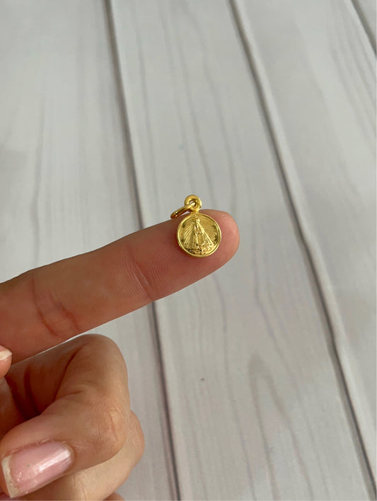 virgen del valle, medalla, santos