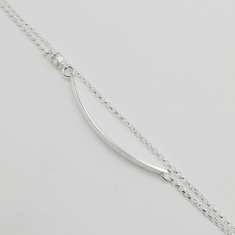 Esclava doble Plata 925