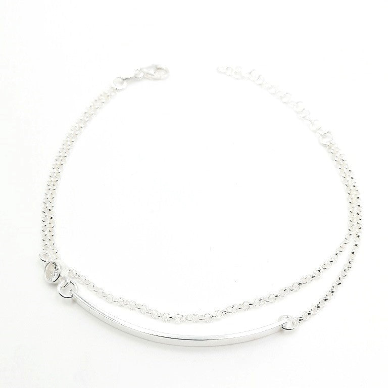 Esclava doble Plata 925