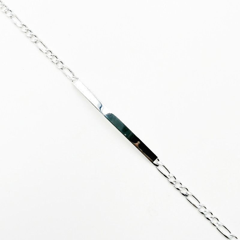 Esclava tejido fígaro 20cm - Plata 925
