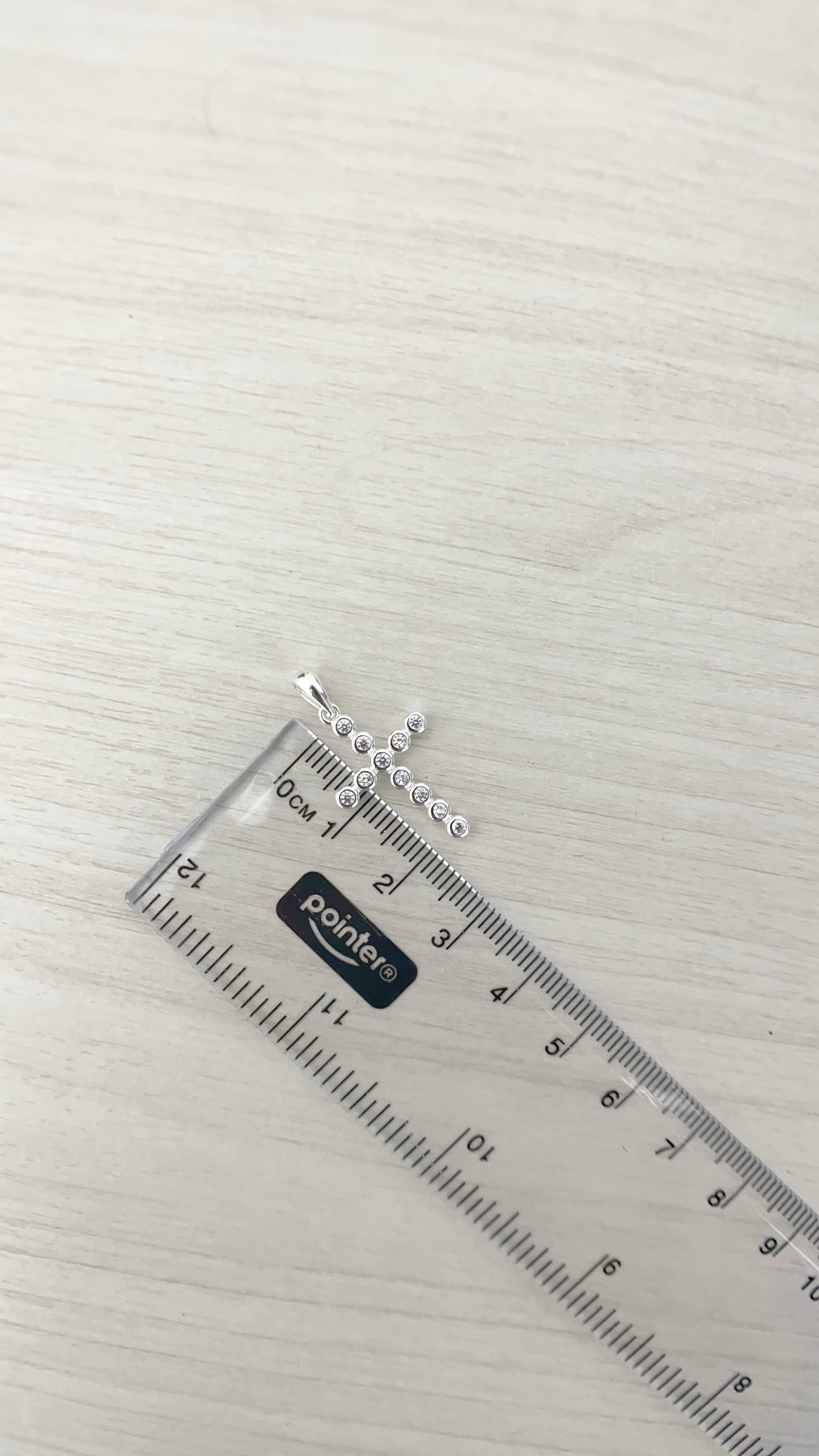 Dije Cruz Puntos de Luz 2,2cm - Plata 925