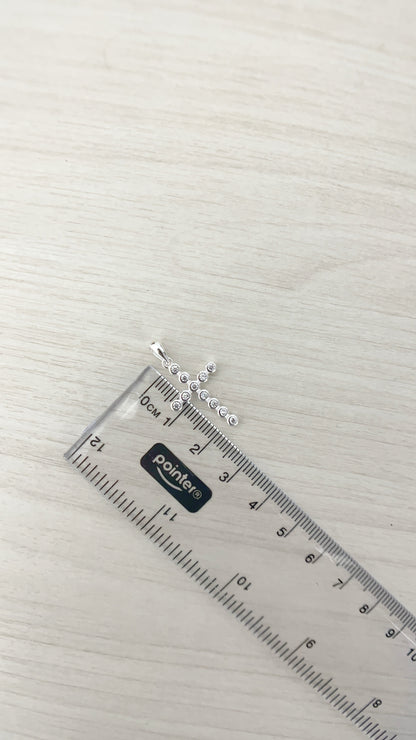 Dije Cruz Puntos de Luz 2,2cm - Plata 925