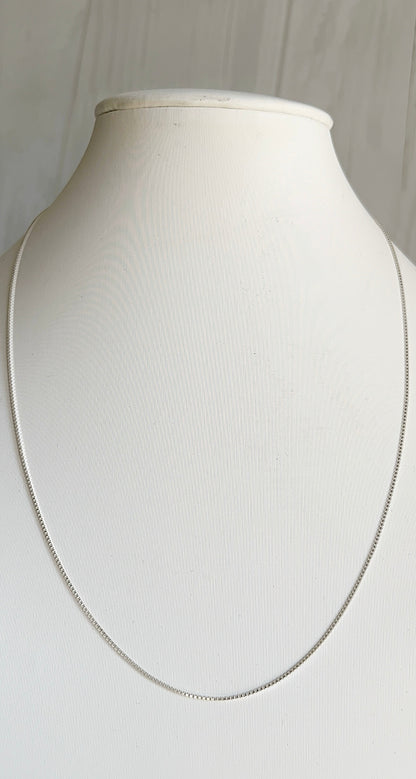 Cadena Tejido Veneciana 45cm Ajustable - Plata 925