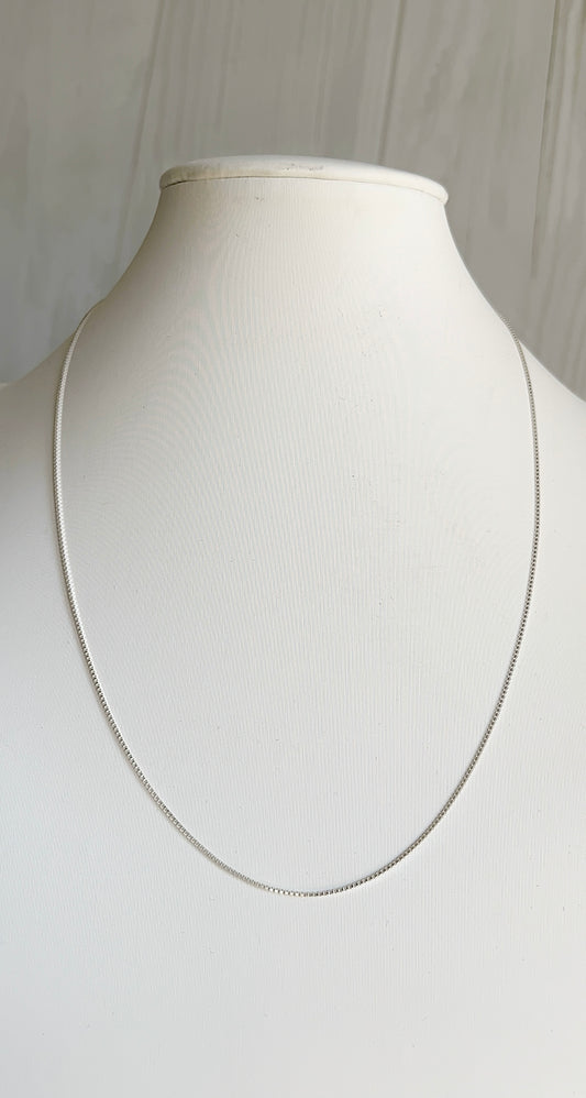 Cadena Tejido Veneciana 45cm Ajustable - Plata 925