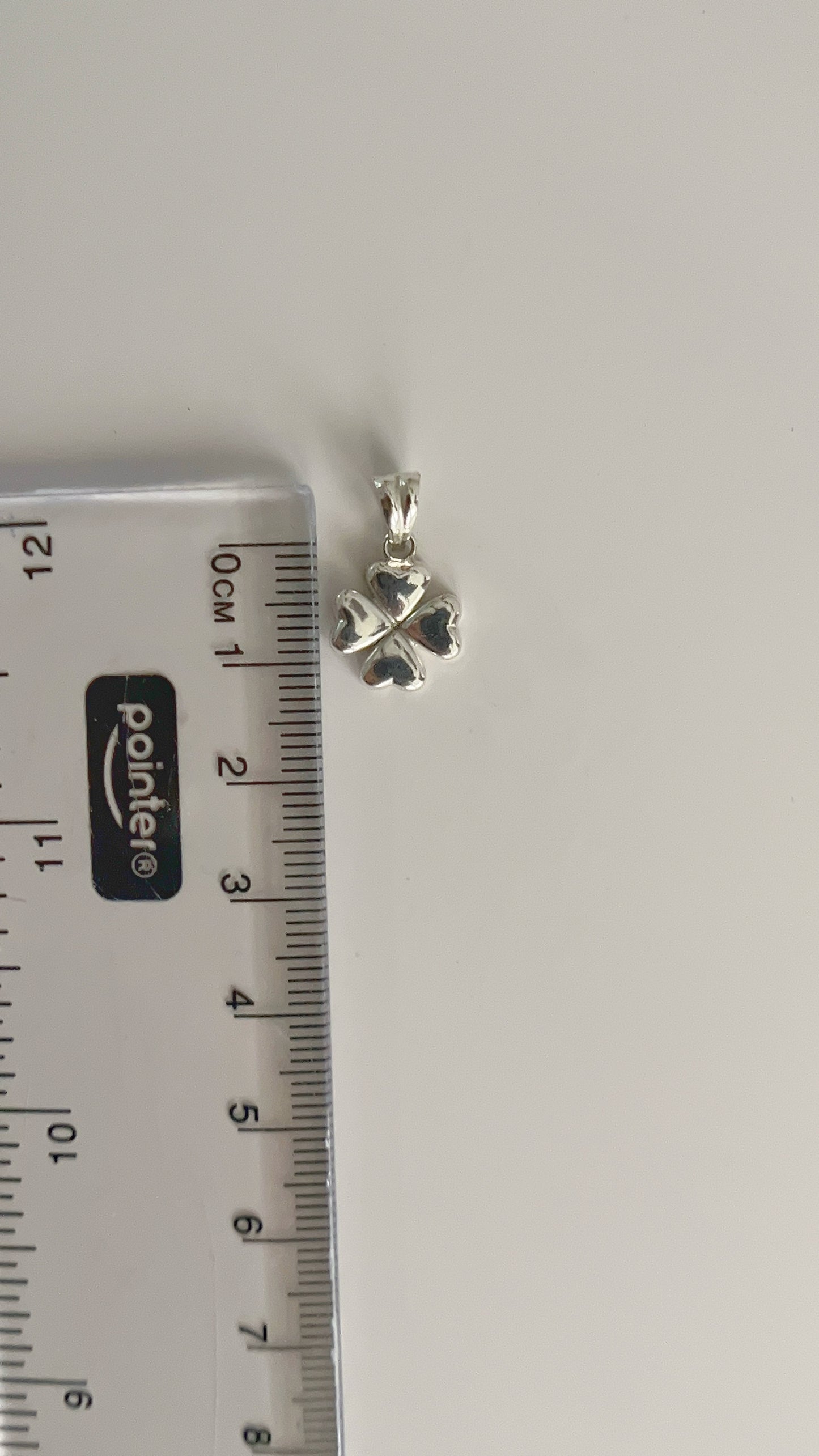 Dije Trébol 1,1cm Plata 925