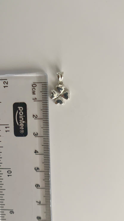 Dije Trébol 1,1cm Plata 925