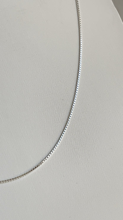 Cadena Tejido Veneciana 45cm Ajustable - Plata 925