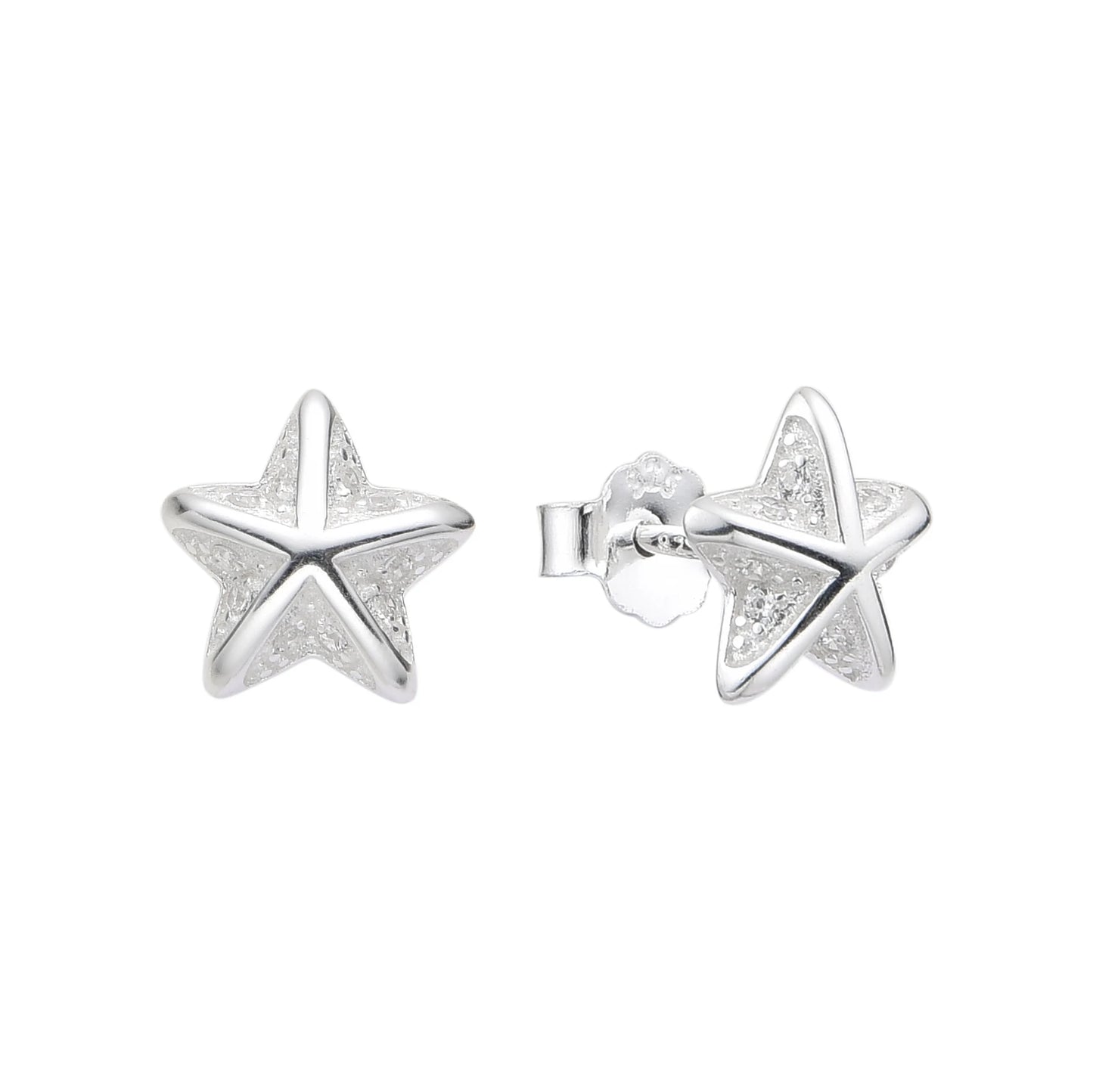 Zarcillos Estrellas de Mar Plata 925