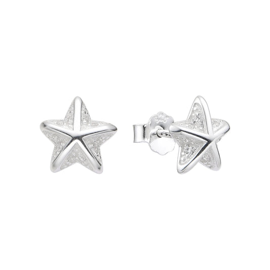 Zarcillos Estrellas de Mar Plata 925