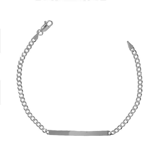 Esclava Tejido Sencillo Placa Larga 20cm