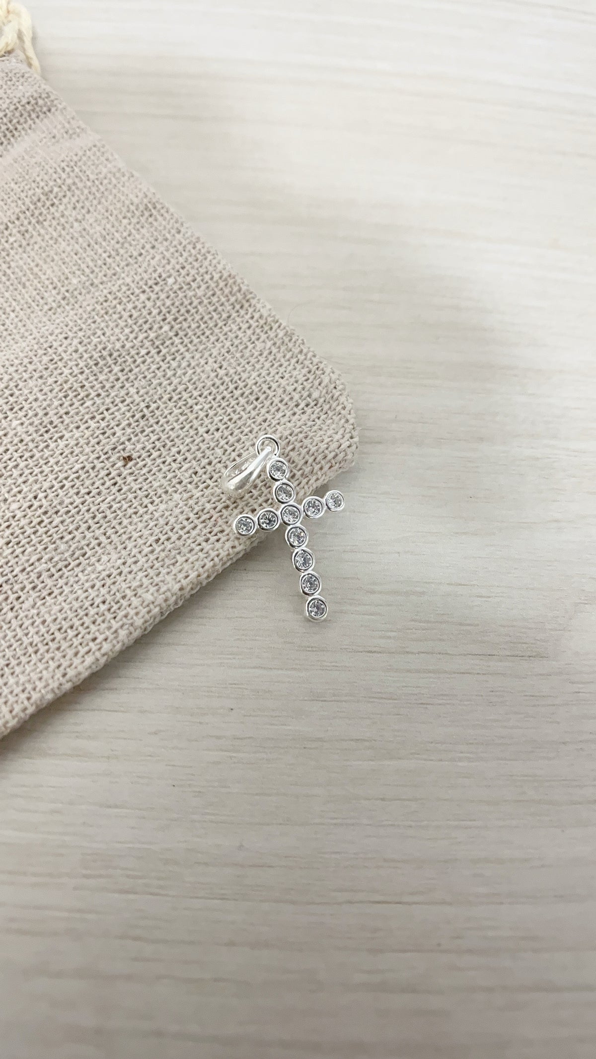 Dije Cruz Puntos de Luz 1,8cm - Plata 925