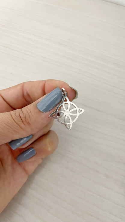 Dije Nudo de Bruja 2,2cm - Plata 925