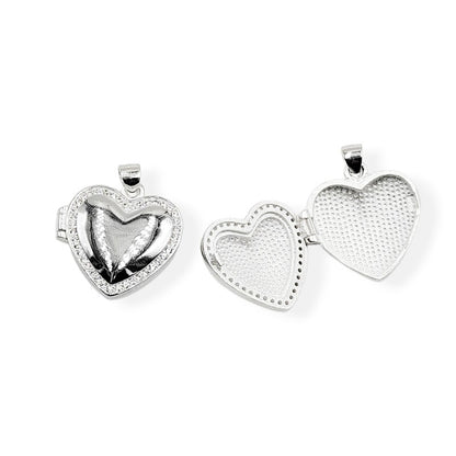 Relicario Corazon 1,8cm - Plata 925