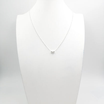 Gargantilla 3 Bolitas 45cm Ajustable - Plata 925