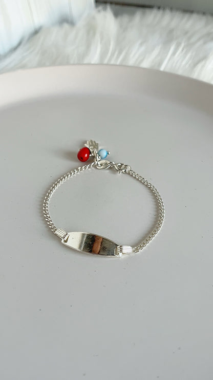 Esclava Dijes Pionia, Ojo y Mano - Plata 925