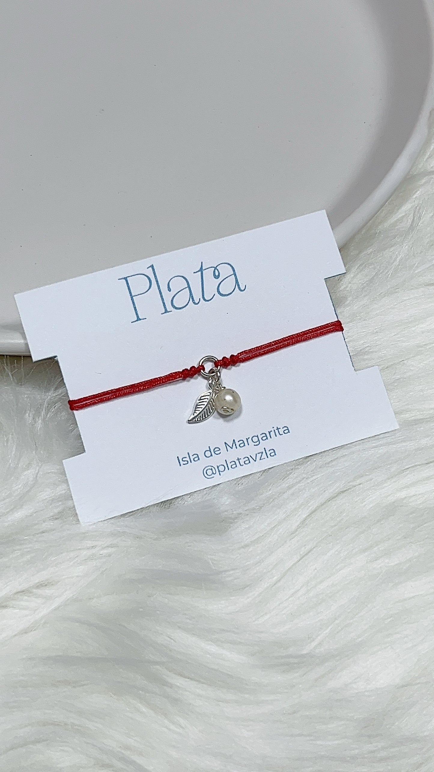 Pulsera Hoja y Perla Cultivada - Ajustable / Plata 925