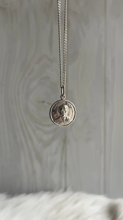 Cadena 50cm y 60cm con José Gregorio Hernández 1,9cm  - Plata 925