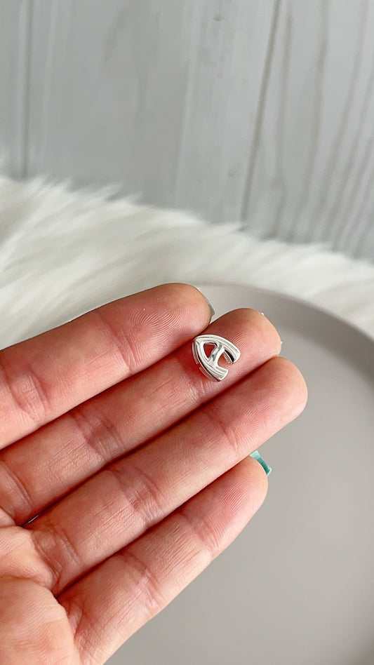 Dije Letra “A” 1cm - Plata 925