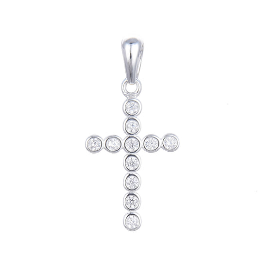 Dije Cruz Puntos de Luz 1,8cm - Plata 925