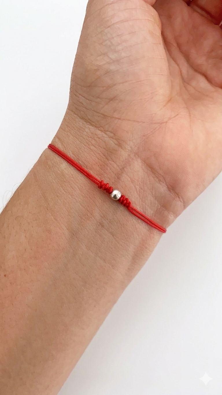 Pulsera Hilo Rojo Balin - Plata 925