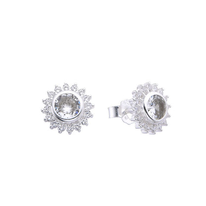 Zarcillos Flores - Plata 925