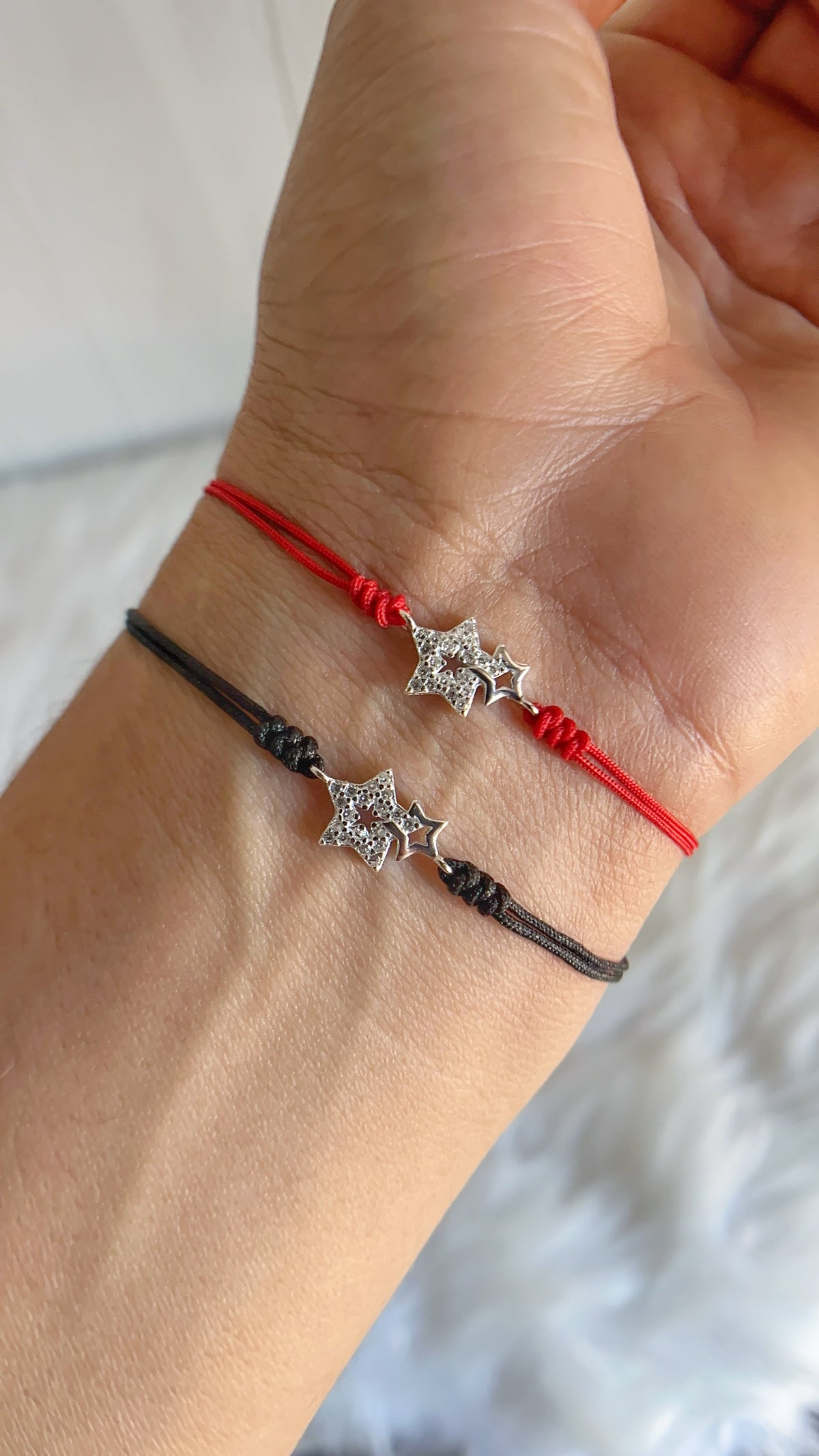 Pulsera Hilo Estrellas - Plata 925