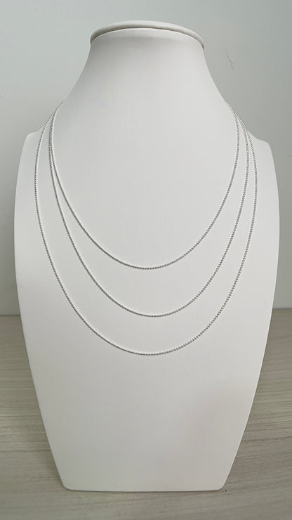 Cadena de Bolitas Plata 925