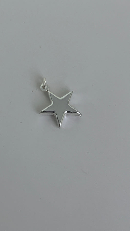 Dije Estrella Lisa 1,5cm Plata 925