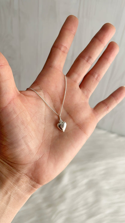 Cadena 40cm con Dije Corazon - Plata 925