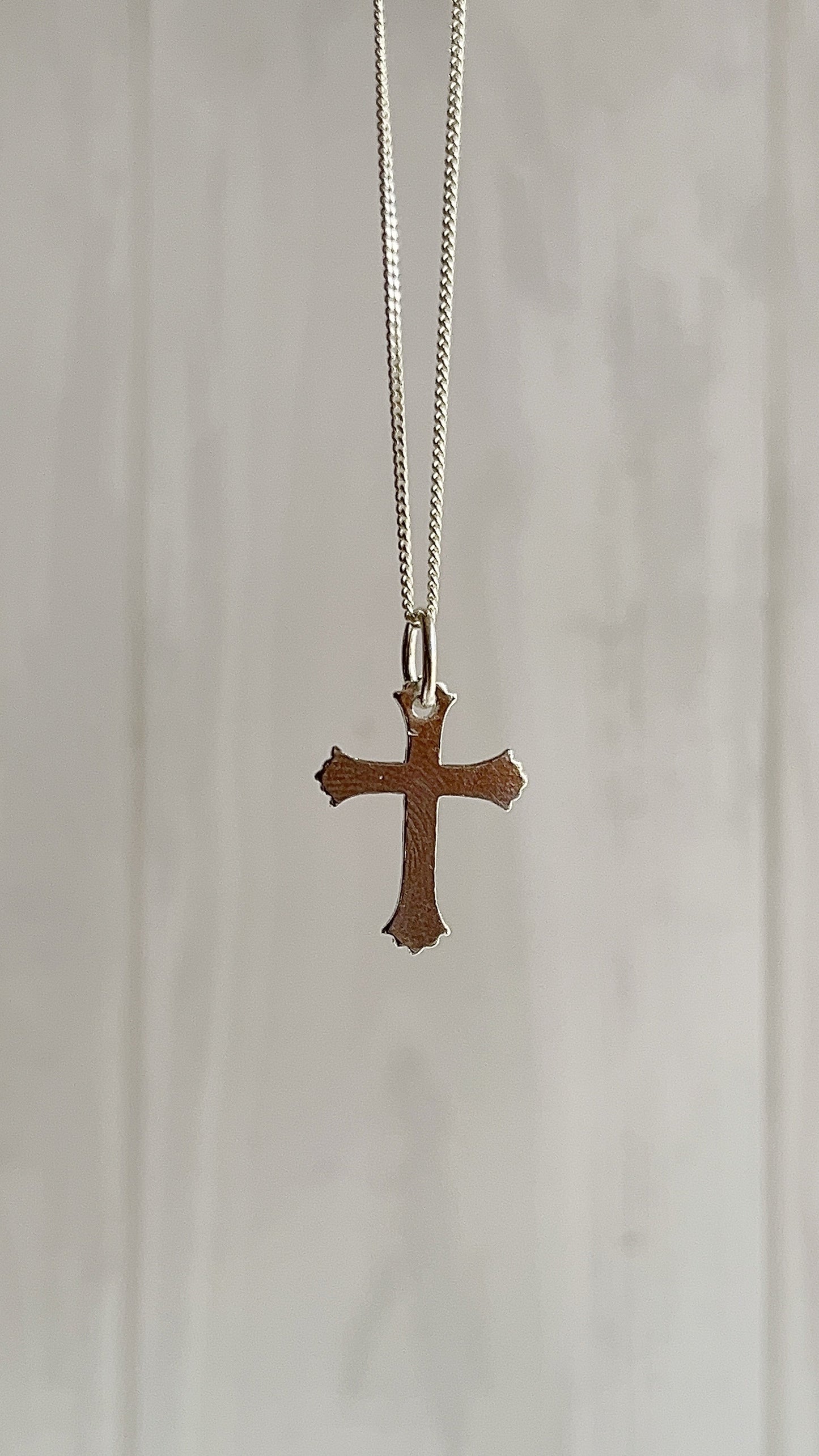 Cadena 40cm con Cruz 2cm - Plata 925